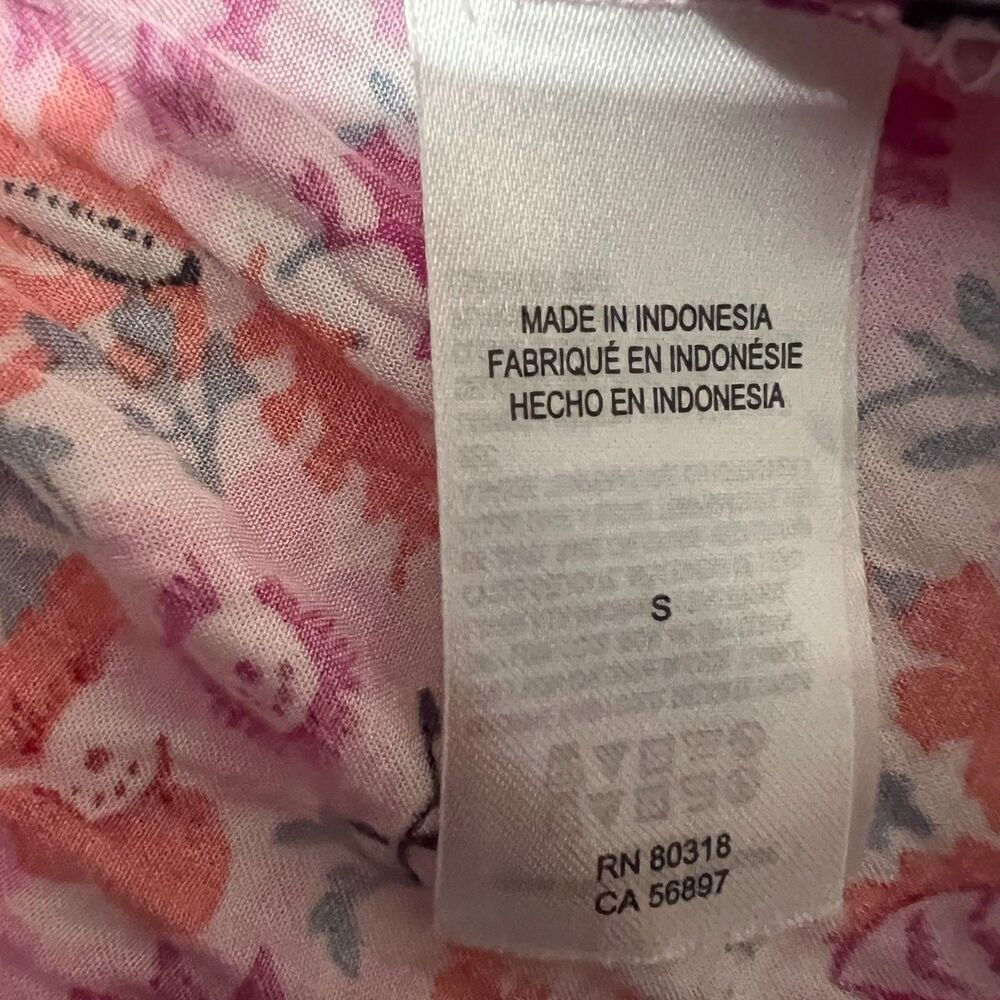 Lucky Brand Floral Mini Dress Cottagecore Boho Chic Womens Size Small Pockets - Picture 4 of 6
